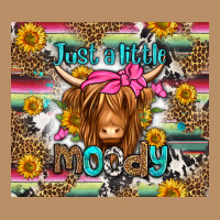 Just A Little Moody Long Haired Cow Vintage Hoodie | Teevron