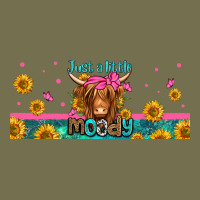 Just A Little Moody Long Haired Cow Vintage Hoodie | Teevron