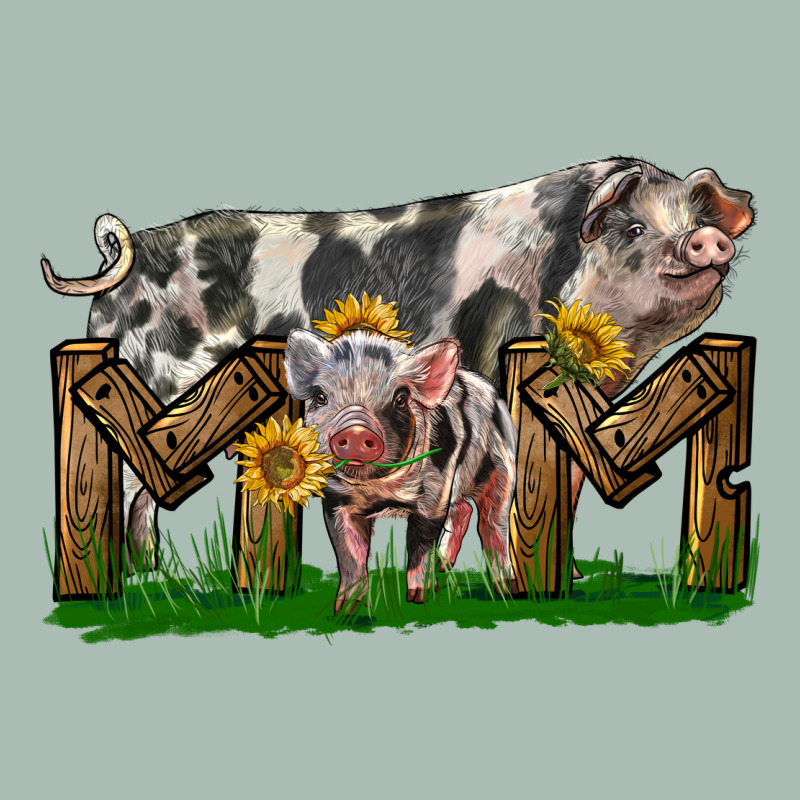 Western Mom With Spotted Pig And Baby Pig Classic Tee by LillyAllenDesigns | Teevron