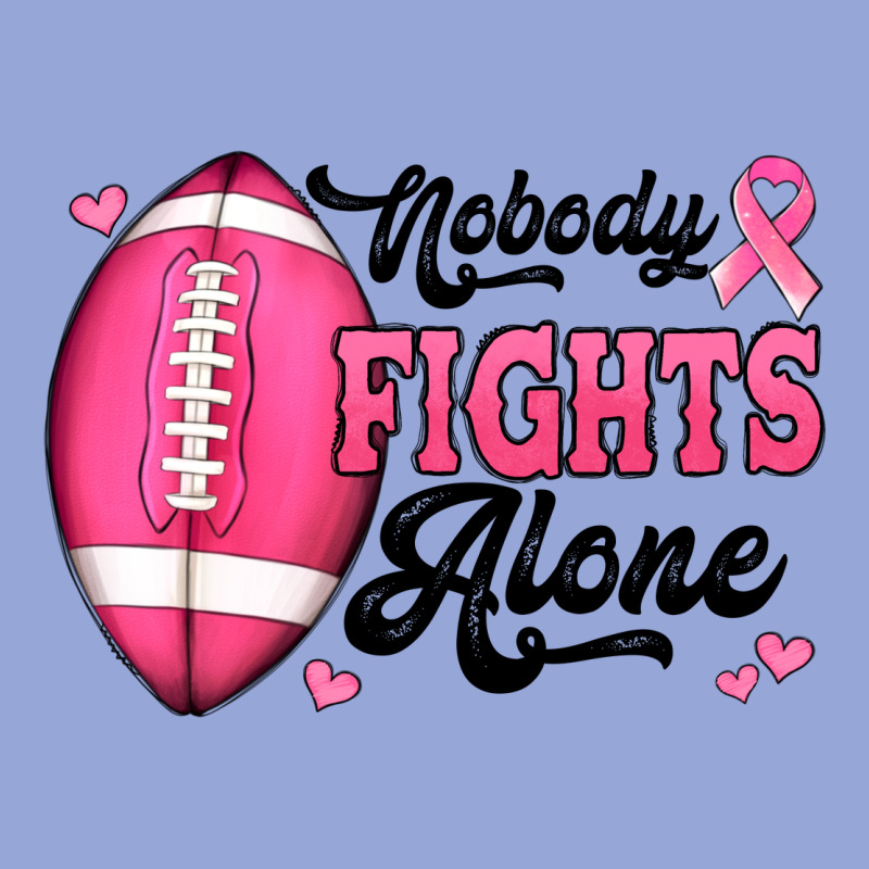 Nobody Fights Alone Pink Football Breast Cancer Awareness Classic Tee by Jasminsmagicworld | Teevron