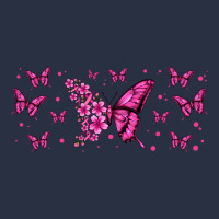 Floral Breast Cancer Butterfly Heavyweight Sweatshirt | Teevron