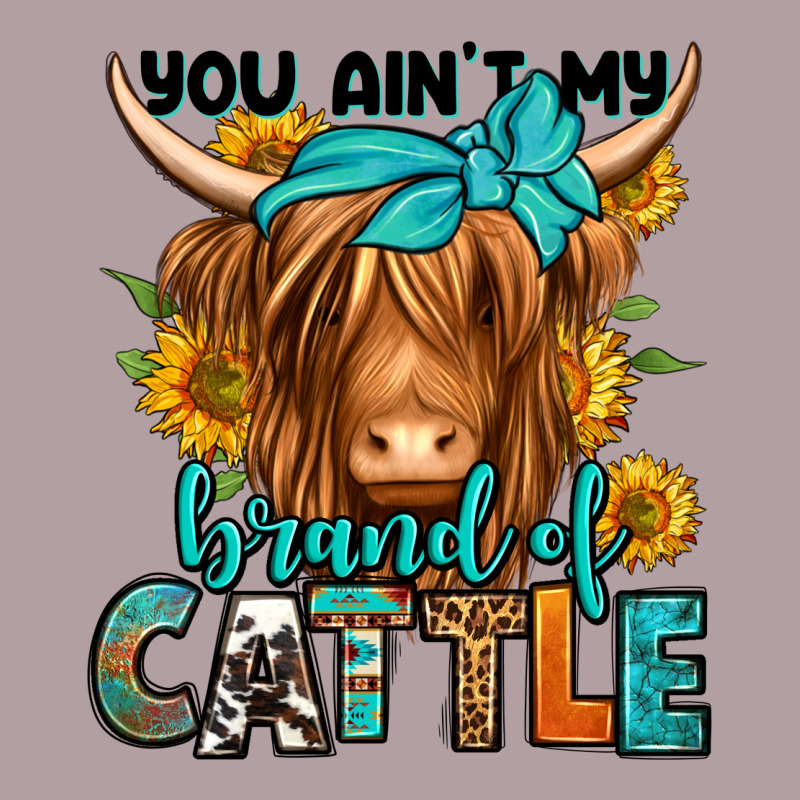 You Ain't My Brand Of Cattle Longhaired Cow Vintage Hoodie by Jasminsmagicworld | Teevron