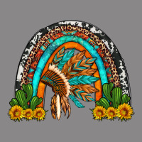 Indian Headdress Cactus And Sunflowers Rainbow Vintage Tee | Teevron