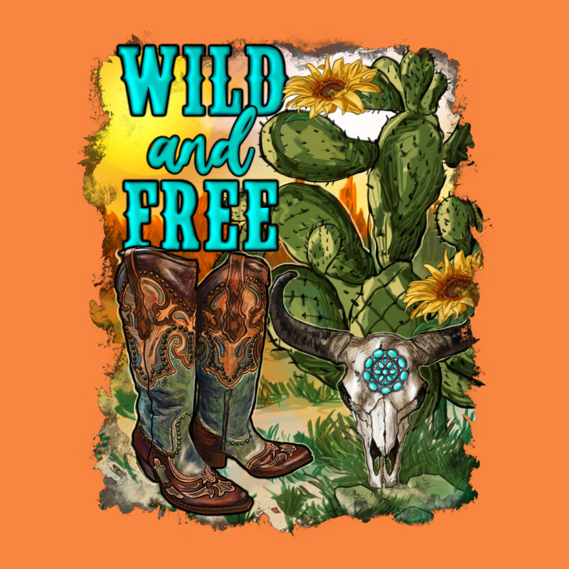 Wild And Free Cowgirl Boots Premium Sweatshirt by RanaPortraitStore | Teevron