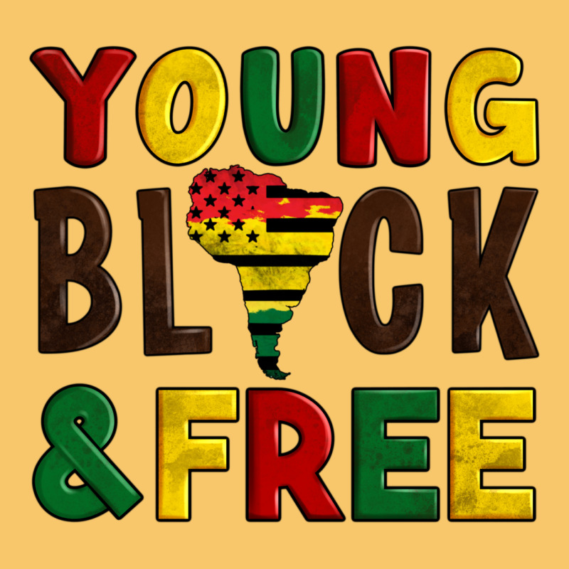 Young Black And Free Vintage Hoodie by Artiststas | Teevron