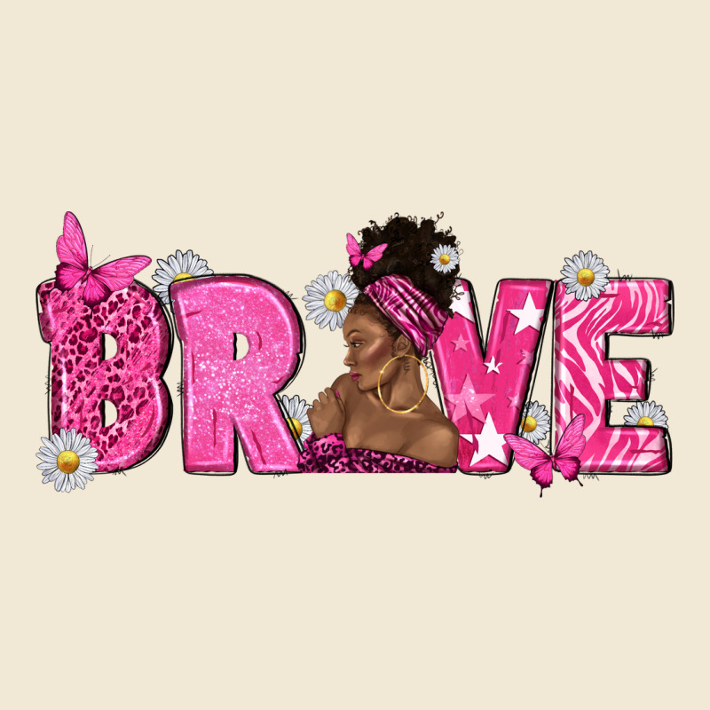 Breast Cancer Brave With Afro Woman Premium Tee by texasbilliewilder | Teevron