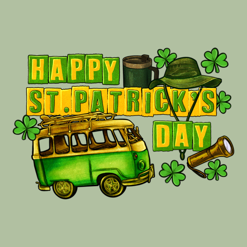 Camper Happy St. Patrick's Day Urban Hoodie by CowGirlArtShop | Teevron