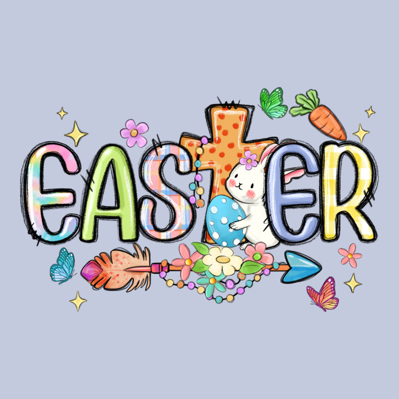 Easter Cross With Bunny Long Sleeve Tee by MaliasSmallBusiness | Teevron
