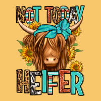 Not Today Heifer Long Haired Cow Vintage Hoodie | Teevron