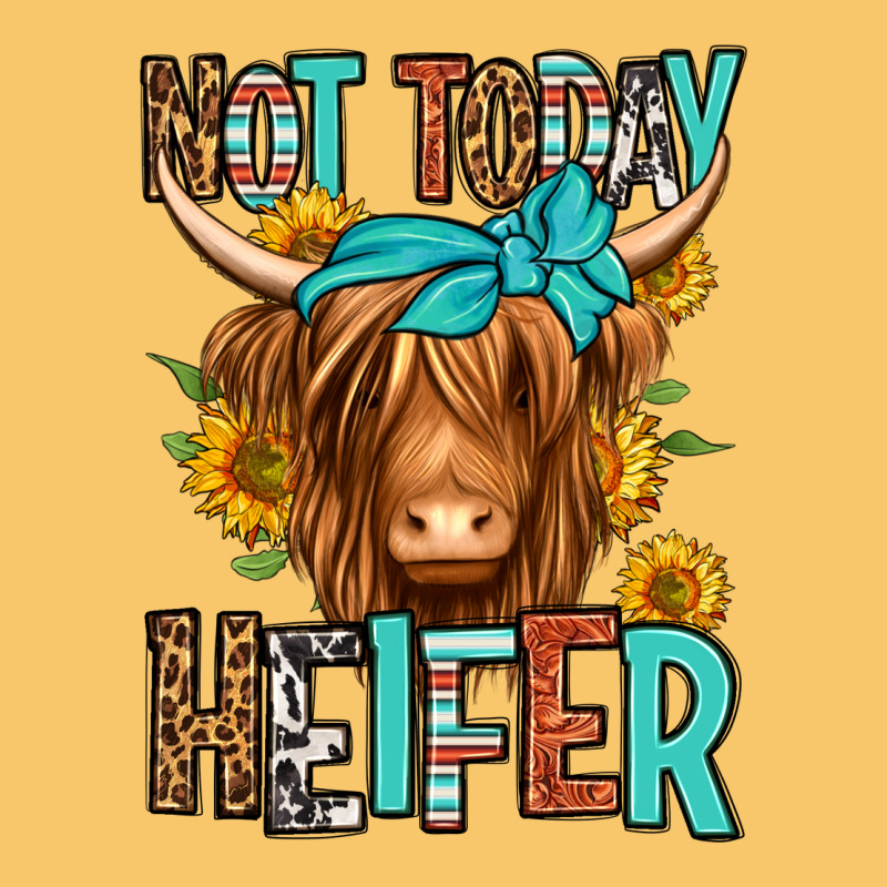 Not Today Heifer Long Haired Cow Vintage Hoodie by Jasminsmagicworld | Teevron