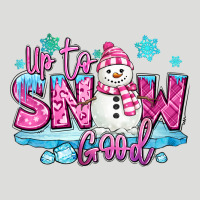 Up To Snow Good Pink Christmas Winter Snowman Zipper Hoodie | Teevron
