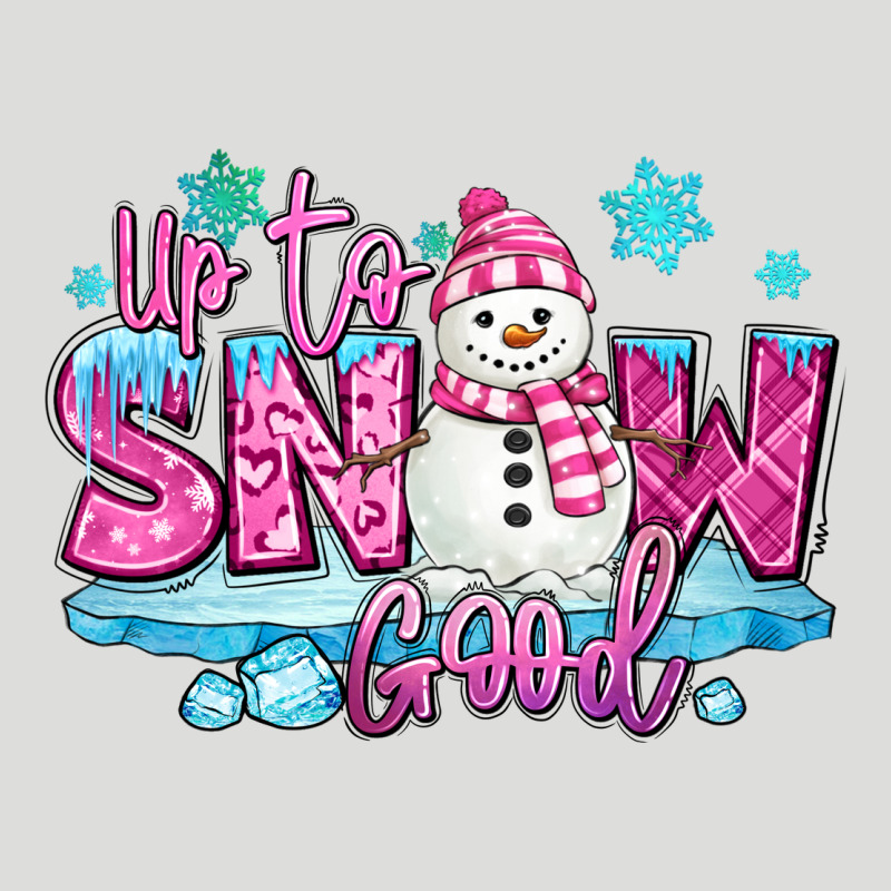 Up To Snow Good Pink Christmas Winter Snowman Zipper Hoodie by MaliasSmallBusiness | Teevron