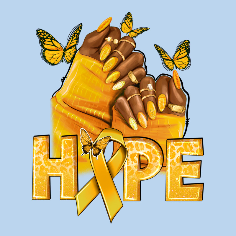 Hope Yellowribbonchildhood Cancer Nails Classic Tee by NancyCooperArtShop | Teevron