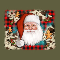 Cowhide Santa Cookie Socks Background Vintage Tee | Teevron