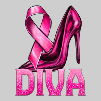 Breast Cancer Diva Ribbon And Heels Premium Tee | Teevron