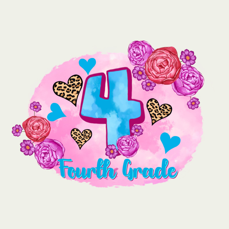 Back To School Flowers Fourth Grade 3200x2400 Urban Heavy Tee by AdoDesignShop | Teevron