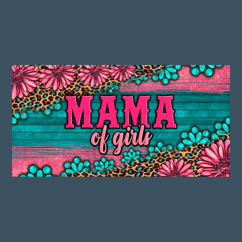 Pink Roses Mama Of Girls License Plate Urban Heavy Tee by Artiststas | Teevron
