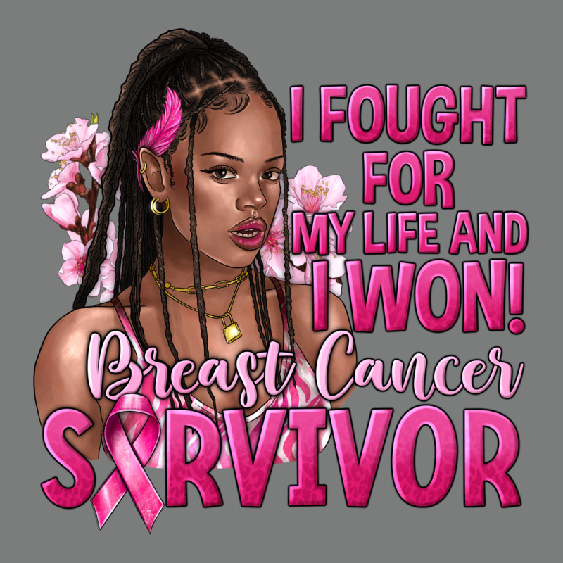 I Fought For My Life And I Won Afro Woman Premium Hoodie by NancyCooperArtShop | Teevron