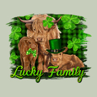 St Patrick's Day Lucky Cow Family Ladies Tee | Teevron