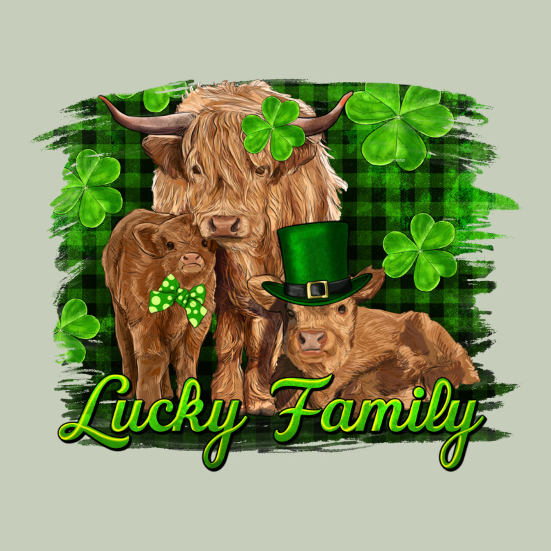 St Patrick's Day Lucky Cow Family Ladies Tee by RanaPortraitStore | Teevron