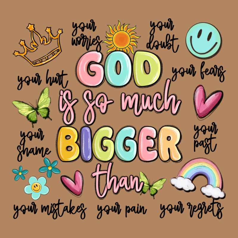 God Is So Much Bigger Than Malia Long Sleeve Tee by MaliasSmallBusiness | Teevron