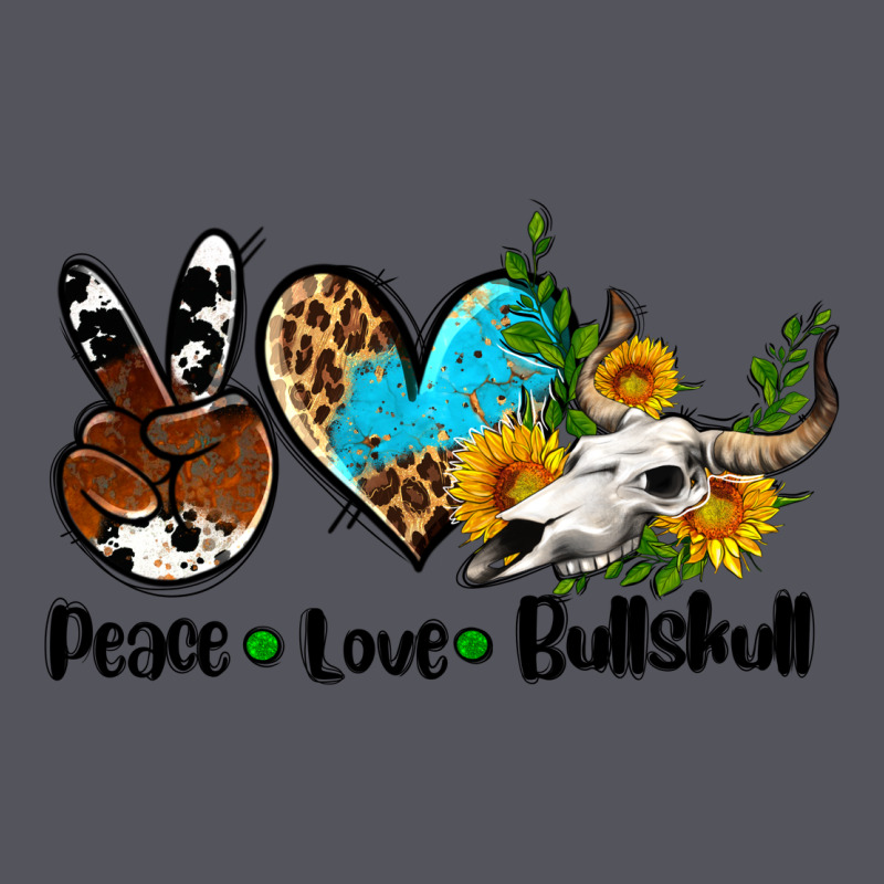 Peace Love  Bullskull Vintage Hoodie by AdoDesignShop | Teevron