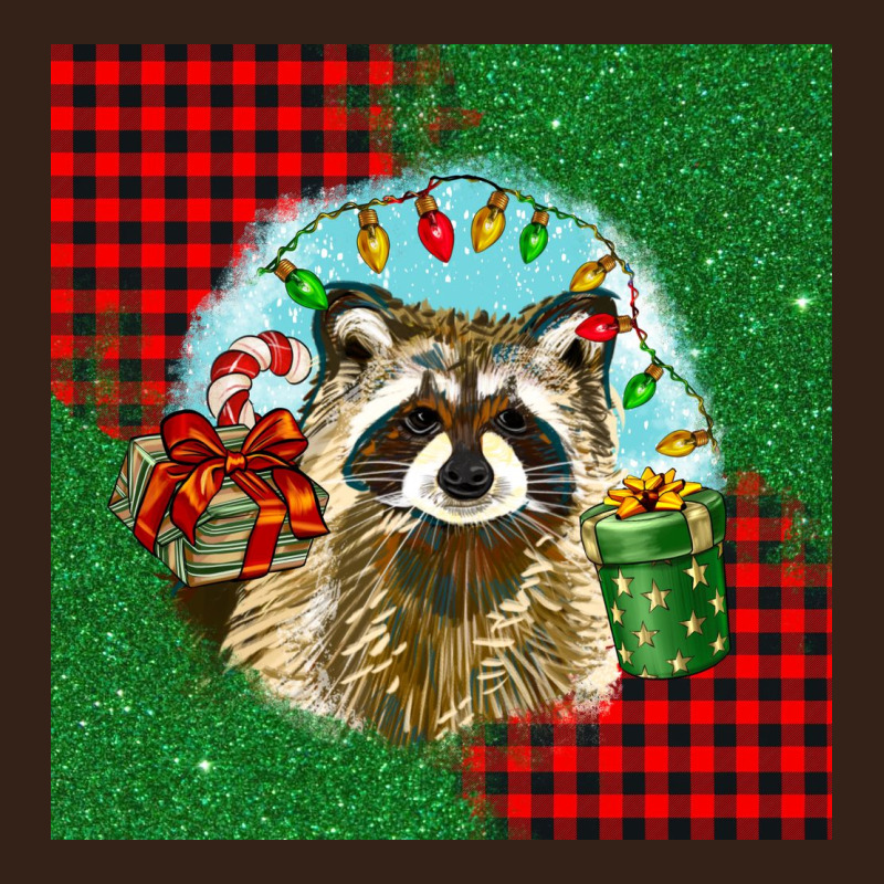 Christmas Raccoon Heavy Core Tee by BarkalooDesign | Teevron