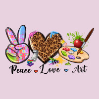 Peace Love Art Ladies Tee | Teevron