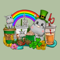 St. Patrick's Hippopotamus Coffee Cups Urban Hoodie | Teevron