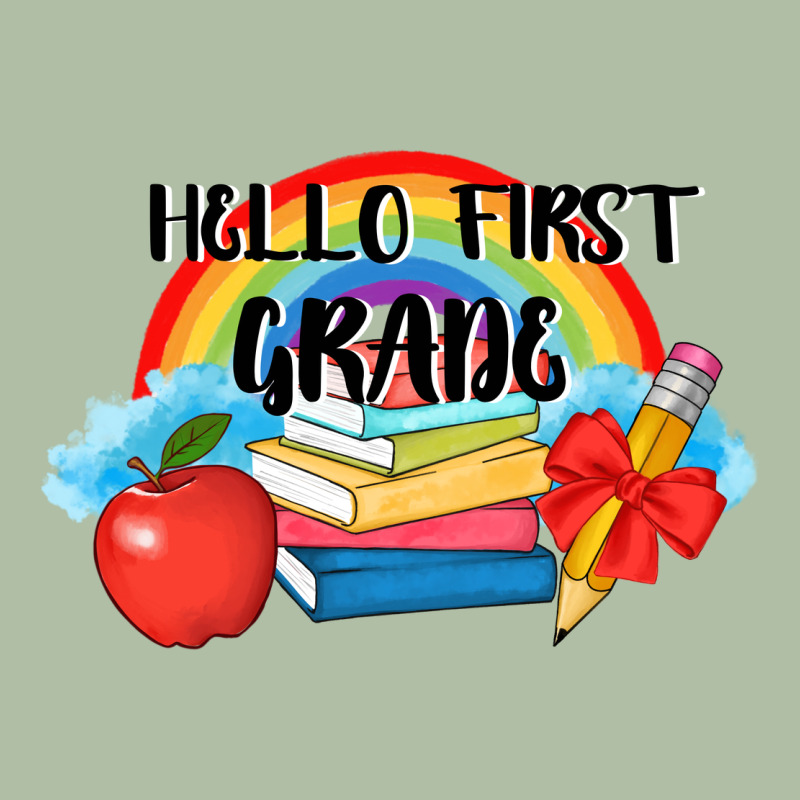 Back To School Hello First Grade 3200x2400 Urban Heavy Tee by AdoDesignShop | Teevron
