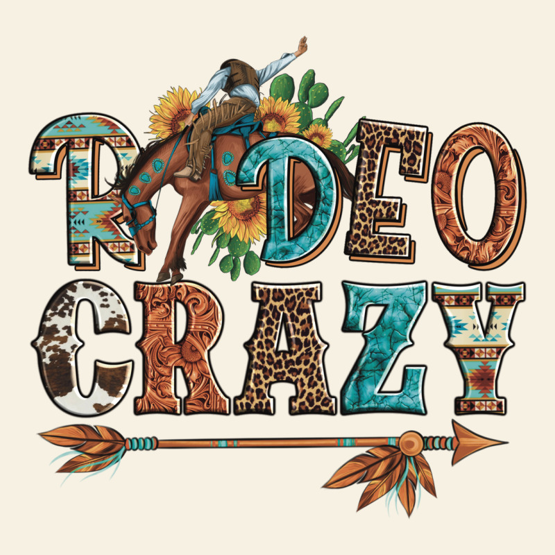 Rodeo Crazy Bucking Bronco Cowboy Vintage Tee by Artiststas | Teevron