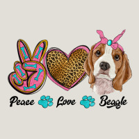 Peace Love Beagle Heavy Core Tee | Teevron