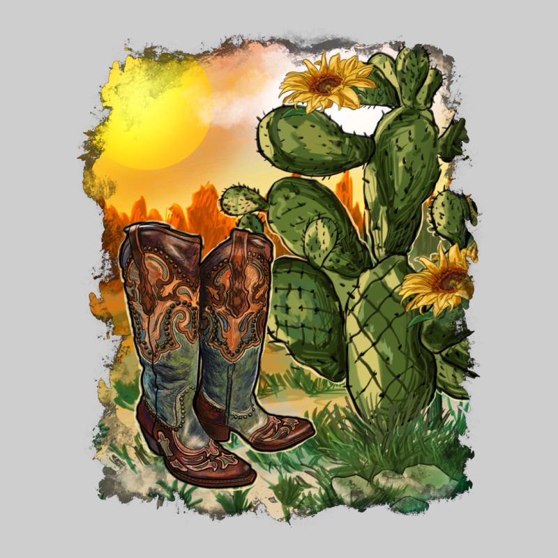 Western Boots With Cactus And Desert Premium Sweatshirt by RanaPortraitStore | Teevron