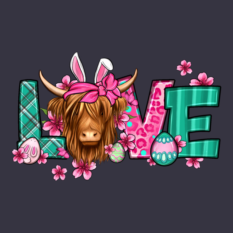Love Easter Floral Longhaired Cow Vintage Hoodie by Jasminsmagicworld | Teevron