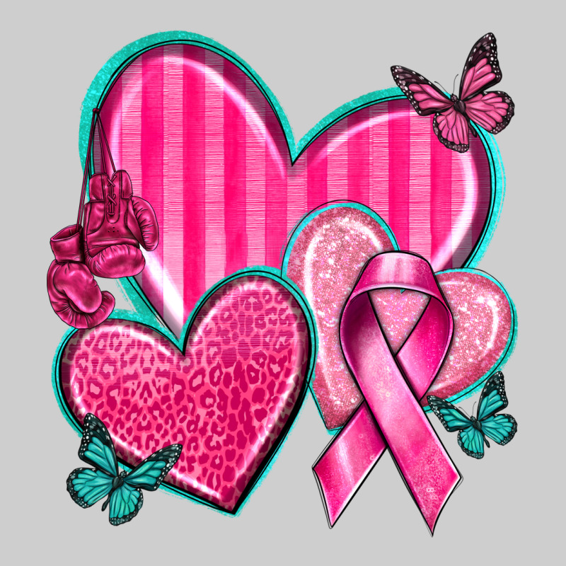 Breast Cancer Hearts Premium Tee by texasbilliewilder | Teevron