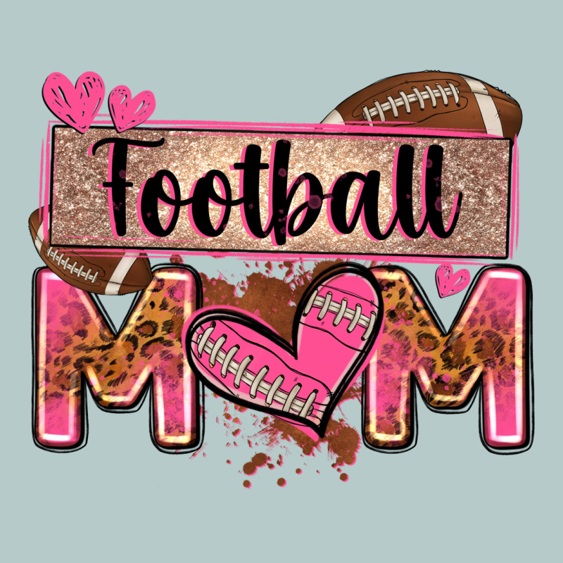 Football Mom With Leopard Heavy Core Tee by Zillion Design Studio | Teevron
