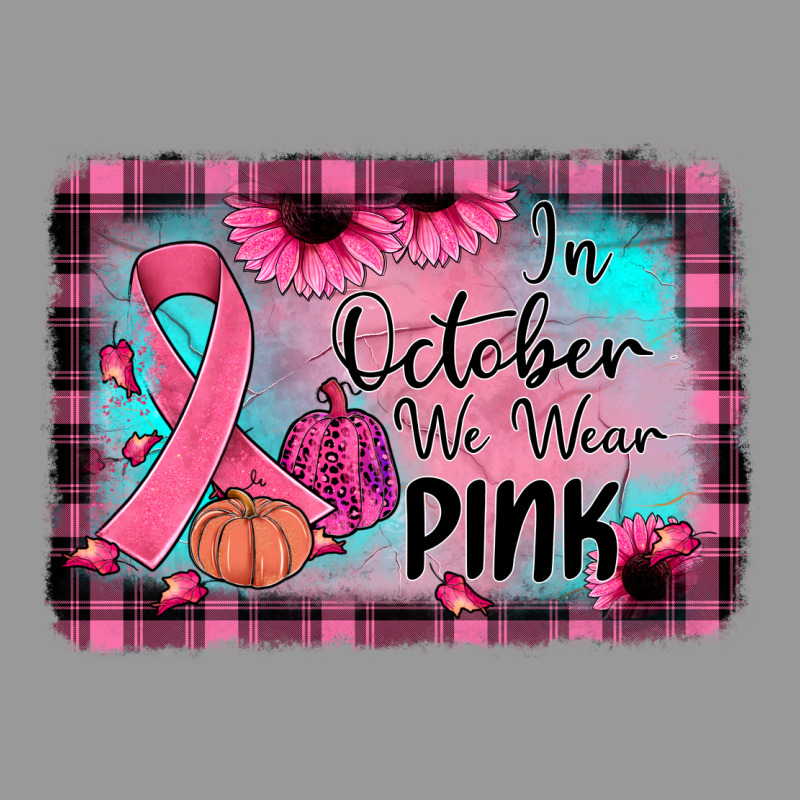 In October We Wear Pink Vintage Hoodie by JahusDesignShop | Teevron
