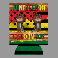 Juneteenth Freedom Day 12 Oz Can Cooler (regular) 2 Vintage Hoodie | Teevron