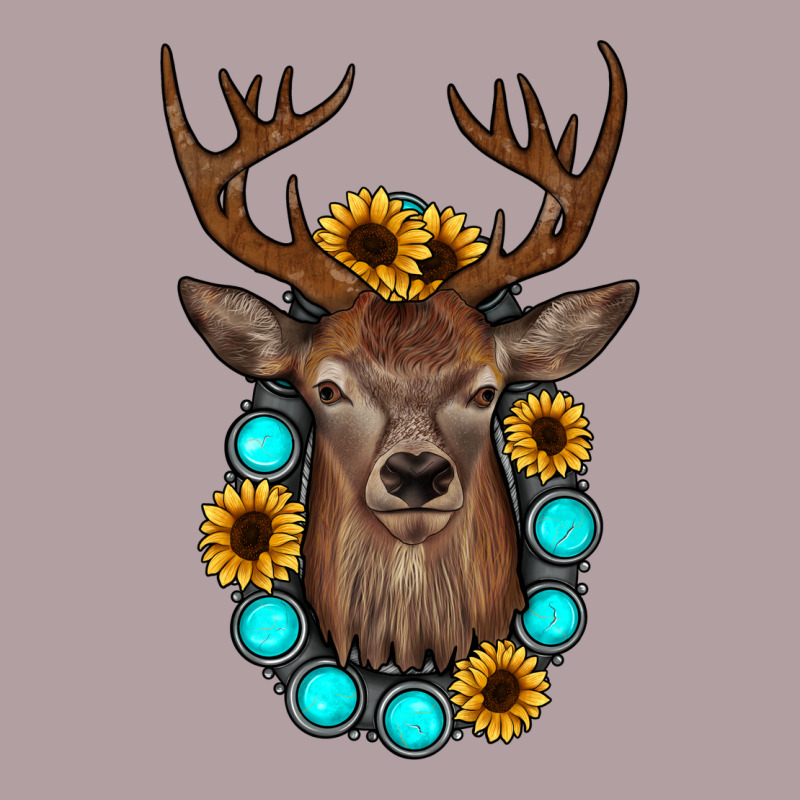 Deer Gemstone Sunflower Vintage Hoodie by JahusDesignShop | Teevron
