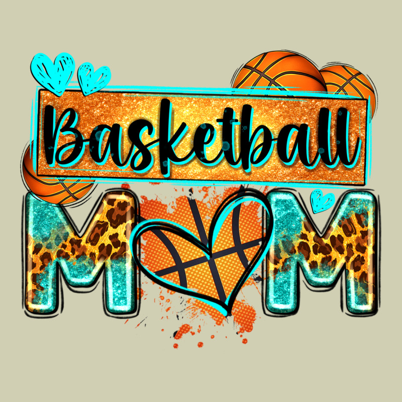 Basketball Mom With Leopard Heavy Core Tee by Zillion Design Studio | Teevron