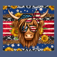 4th Of July Longhaired Cow Tumbler Vintage Hoodie | Teevron