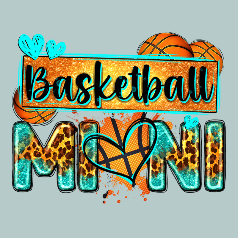 Basketball Mini With Leopard Heavy Core Tee by Zillion Design Studio | Teevron