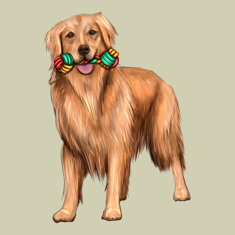 Golden Retriever With Toys Heavy Core Tee by texasbilliewilder | Teevron
