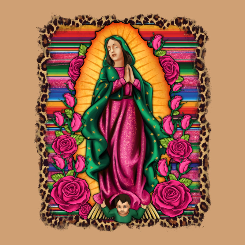 Our Lady Of Guadalupe Serape Background Vintage Tee by Artiststas | Teevron