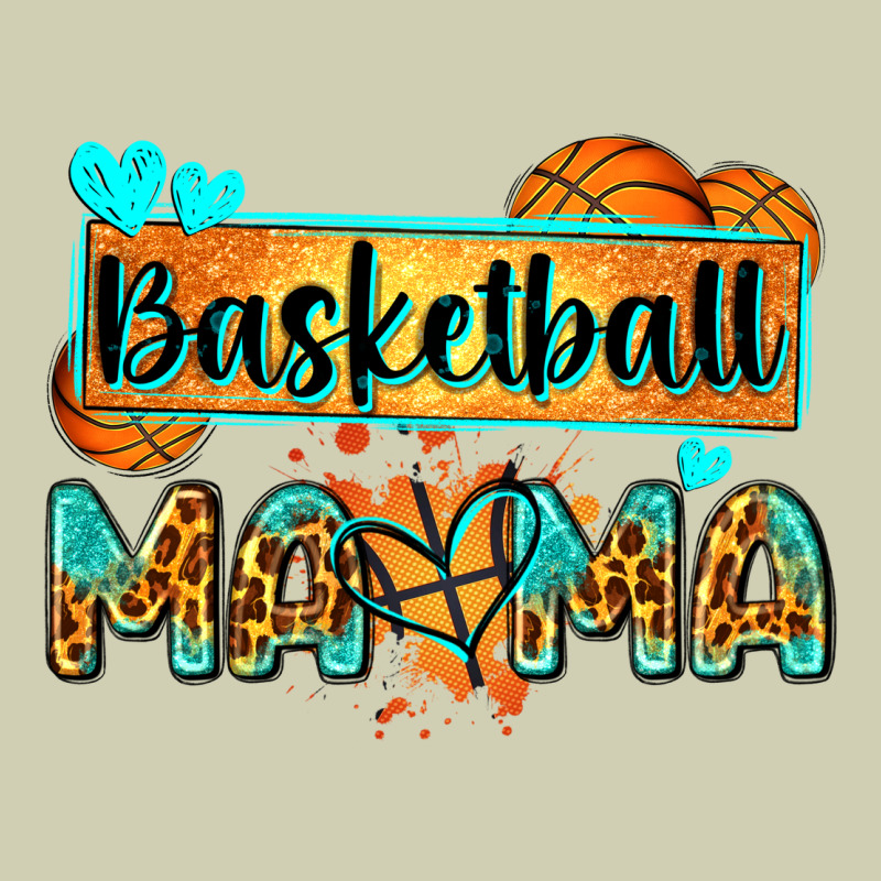 Basketball Mama With Leopard Heavy Core Tee by Zillion Design Studio | Teevron