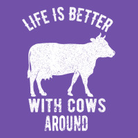 Life Is Better With Cows Around Premium Sweatshirt | Teevron