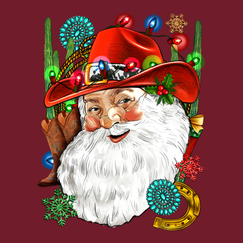 Cowboy Santa Zipper Hoodie by NancyCooperArtShop | Teevron
