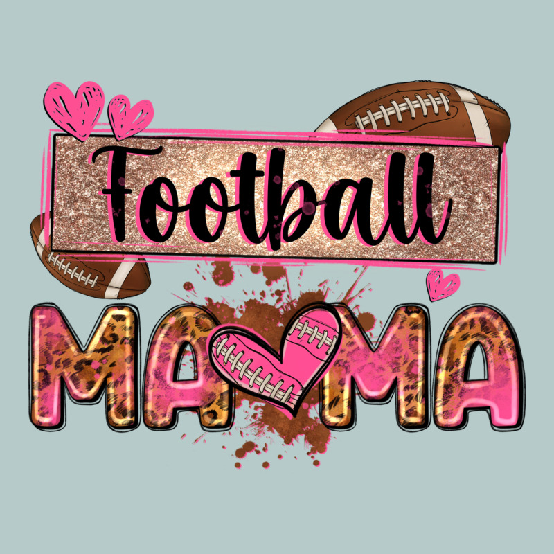 Football Mama With Leopard Heavy Core Tee by Zillion Design Studio | Teevron