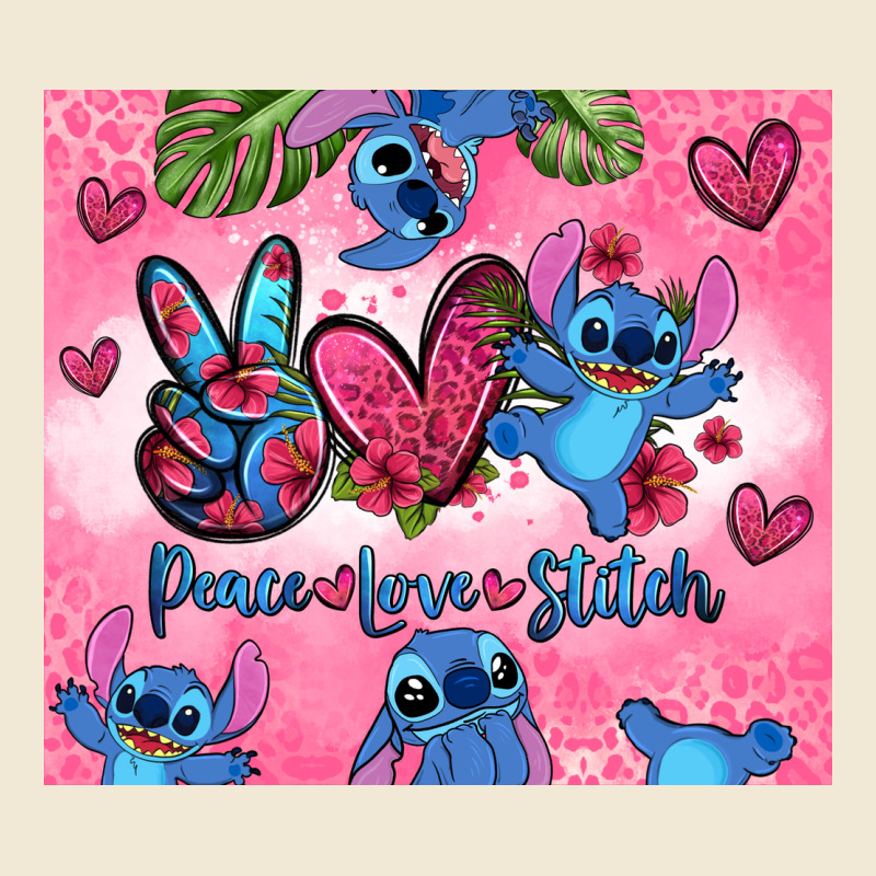 Peace Love Stitch Premium Tee by Zillion Design Studio | Teevron