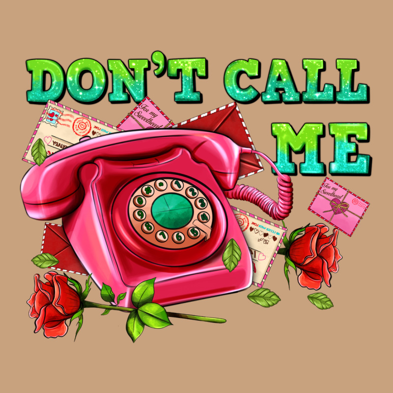 Dont Call Me With Pink Phone And Letters Vintage Tee by AdoDesignShop | Teevron